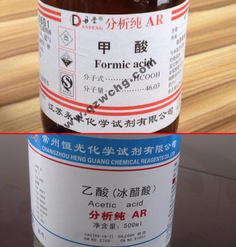 蟻酸，乙酸，甲酸，醋酸，冰醋酸，冰乙酸之間的名稱關(guān)系(圖1)